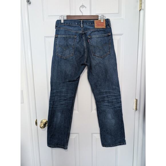 Levis 505 Mens Jeans Straight Leg Regular Fit Medium Wash 32x30 100% Cotton EUC - Picture 4 of 9